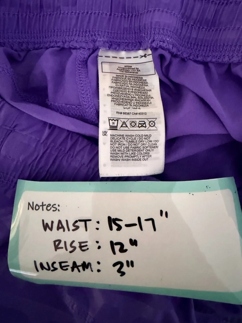 adidas Purple Women's Athletic Shorts M